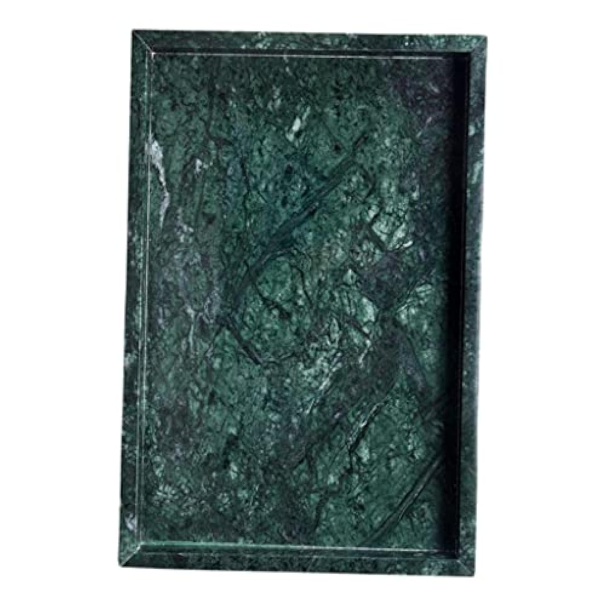 Marble Tray for Desktop Kitchen Organizer, Green